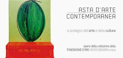 Asta di arte contemporanea - Opere dalla collezione Fondazione D'Ars Oscar Signorini onlus