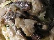 Natale: funghi alla crema vegetariana