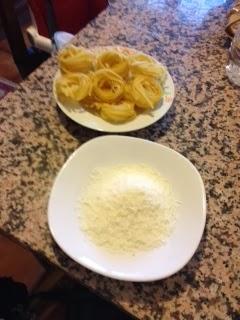 Tagliatelle con panna vegetale di soia e parmigiano