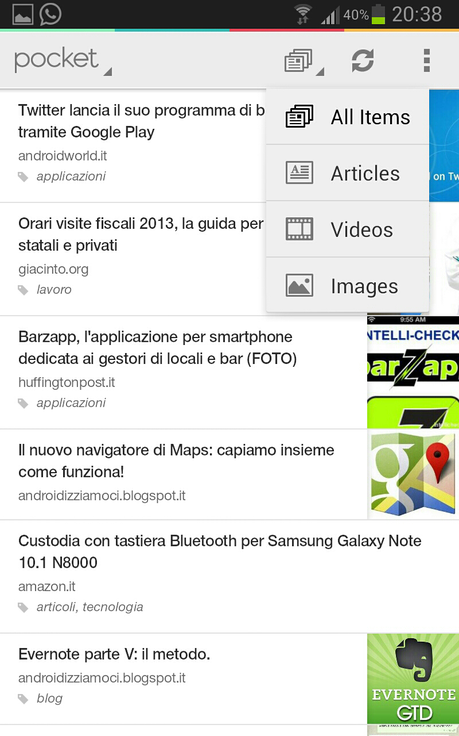 POCKET, aka READ IT LATER.