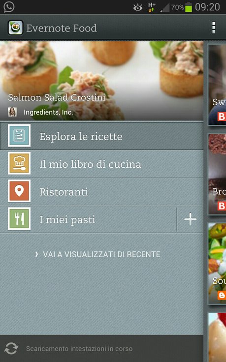 Parte IV: EVERNOTE FOOD