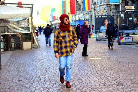 TARTAN MAN IN MILAN.