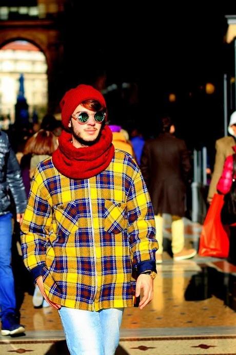 TARTAN MAN IN MILAN.