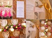 pink gold inspiration wedding
