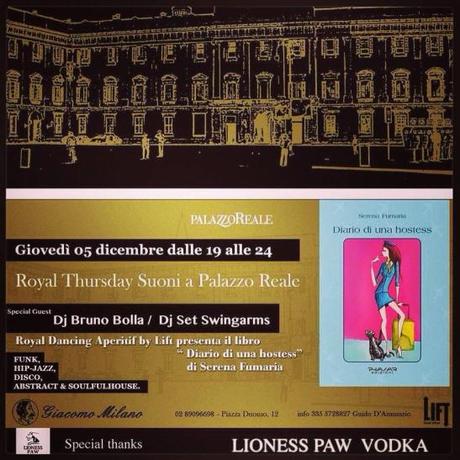 5 Dicembre 2013, Palazzo Reale di Milano, presentazione di “DIARIO DI UNA HOSTESS” (Phasar Edizioni) di Serena Fumaria
