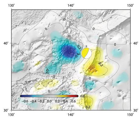 Variazioni di gravità in Giappone