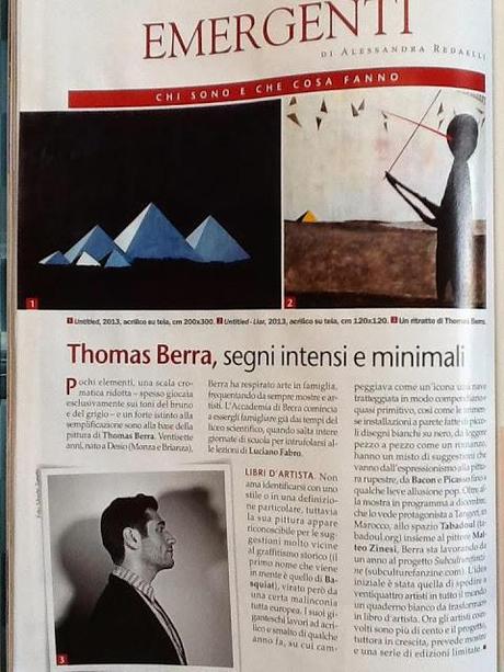 Sul numero di Arte di dicembre...