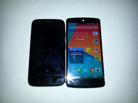 Nexus 5 e motorola moto G