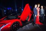 Giada Curti all’anteprima mondiale della Lamborghini Veneno Roadster
