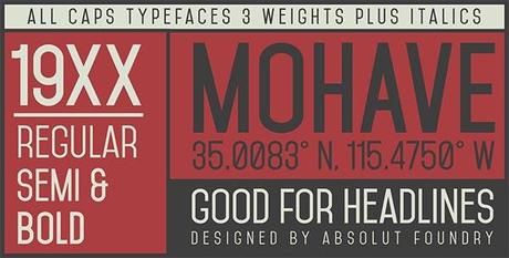 Font del giorno: Mohave