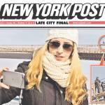 Autoscatto con suicidio al ponte di Brooklyn sul NY Post (Foto)