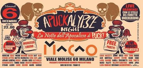 La notte dellApocalisse di Puck! Una maratona di 6 ore per la campagna di crowd funding Vincino Squaz Massimo Giacon Akab Adriano Carnevali 