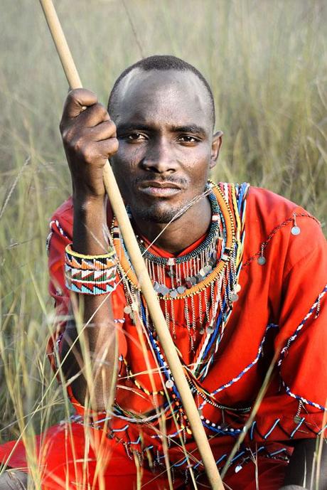 15-David-Lazar-Masai-Portrait-in-the-Grass
