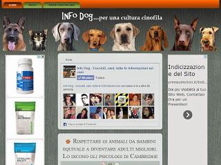 Cani e cuccioli un sito che offre tutte le informazioni online