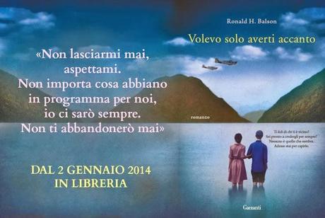 nuova anteprima Garzanti: VOLEVO SOLO AVERTI ACCANTO