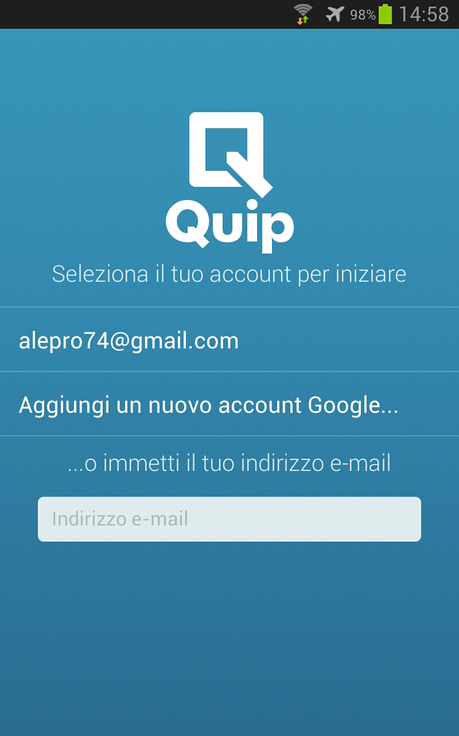 QUIP: quando la messaggistica e' votata al coworking.