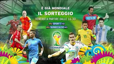 Fifa World Cup Brasile 2014 Sorteggio: diretta tv su RAI Due e SKY Sport HD
