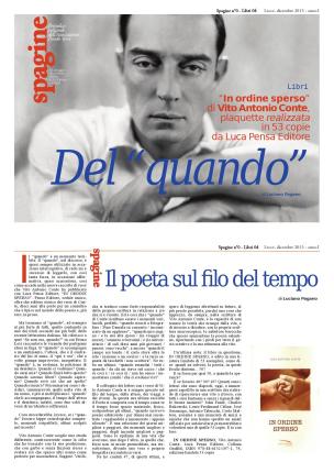 Del “quando”. Su “In ordine sperso” di Vito Antonio Conte (Luca Pensa Editore)