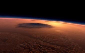 Un' immagine della superficie marziana. Crediti: ESA