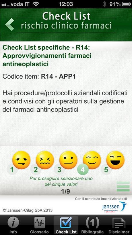 Checklist, l’app per la gestione del rischio clinico da farmaci