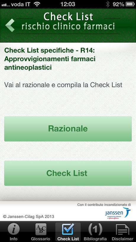 Checklist, l’app per la gestione del rischio clinico da farmaci