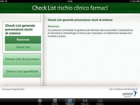 Checklist, l’app per la gestione del rischio clinico da farmaci