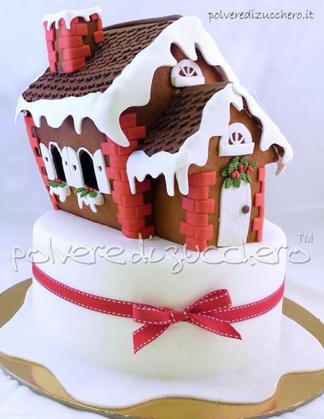 gingerbread house casetta pan di zenzero polvere di zucchero