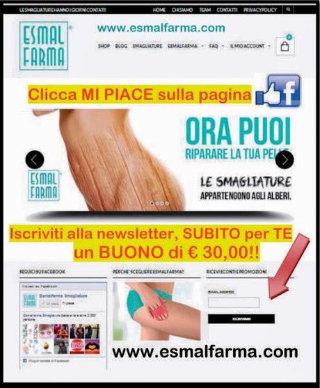 Esmalfarma festeggia l'apertura del suo nuovo sito regalando un buono di €30,00!!! scopri come!