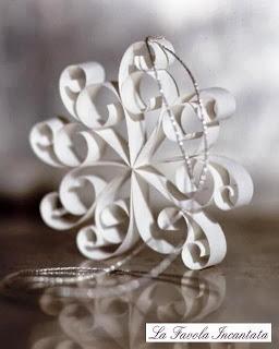 Fiocchi di neve quilling per Natale