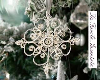 Fiocchi di neve quilling per Natale