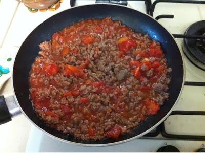 Polenta al sugo con carne macinata