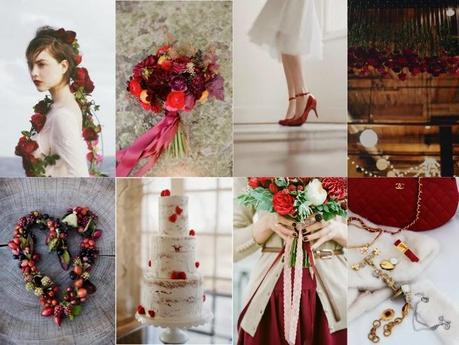 red inspired wedding