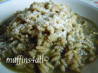 Risotto all'ortica e cipolla rossa di Tropea