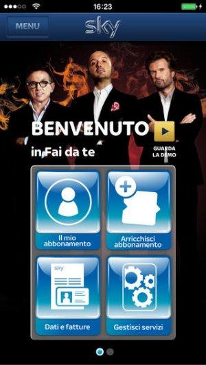 Tutte le info dell'Area Clienti Sky nella nuova app disponibile per Iphone