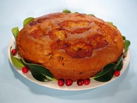 Torta alla marmellata d'arancia amara  super in veste natalizia