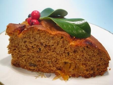 Torta alla marmellata d'arancia amara  super in veste natalizia