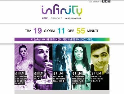 L’11/12/13 Mediaset lancia “Infinity”, la nuova frontiera del video entertainment online in Italia