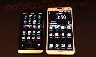 Samsung Galaxy Note 3 vs Blackberry Z30: video confronto in italiano