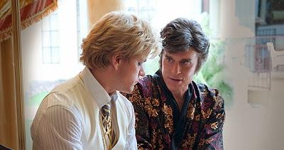 Behind the candelabra