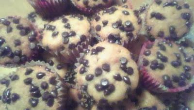 muffins di patate dolci con gocce di cioccolato