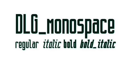 dlg monospace font