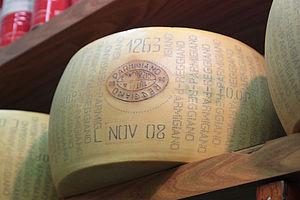 English: Parmigiano-Reggiano, also known as Pa...