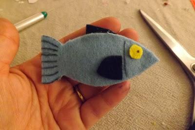 felt food pesce: tutorial