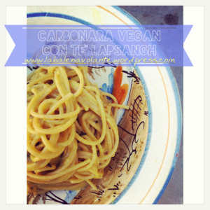 carbonara_vegan_tè_Lapsangh-balenavolante