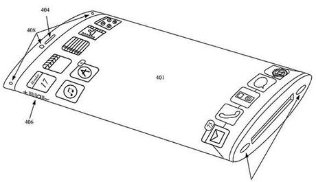 Nuovo brevetto Apple per il display curvo?