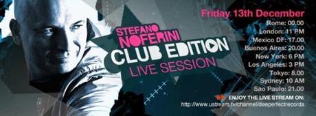 13/12 Club Edition Live Session: Stefano Noferini suona da un club della sua Firenze in diretta mondiale