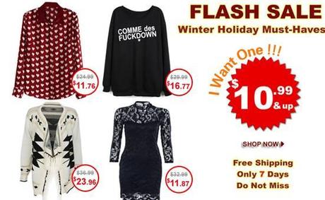 Flash Sale for Winter Holiday Must-haves!