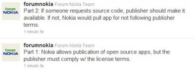 Nokia permette la pubblicazione di applicazioni open-source