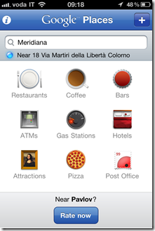 IMG 0126 thumb Google Places disponibile per iPhone | Alternativa ad AroundMe
