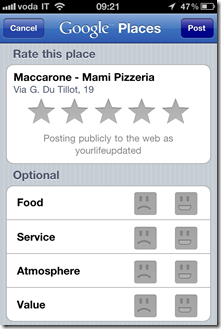 IMG 0128 thumb Google Places disponibile per iPhone | Alternativa ad AroundMe